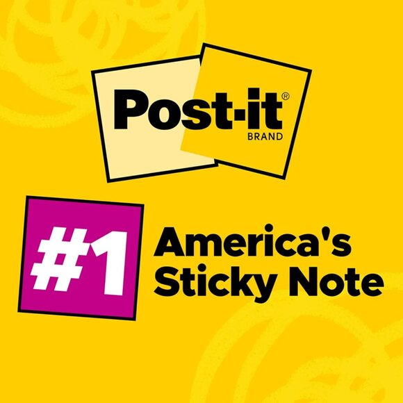 Pop-up Notes, 3x3 in, 5 Pads, America's Favorite Sticky Notes, Assorted Colors, - Picture 4 of 10